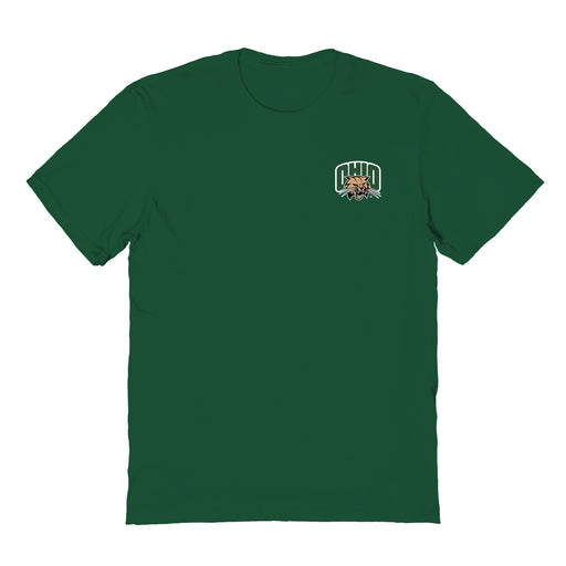 Ohio University Bobcats Vive La Fete Impressions Artwork Green Womens Cotton Tshirt