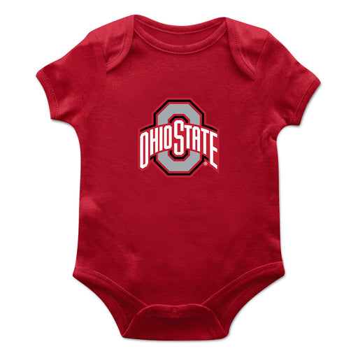 Ohio State Buckeyes Cotton Short Sleeve Bodysuit Red