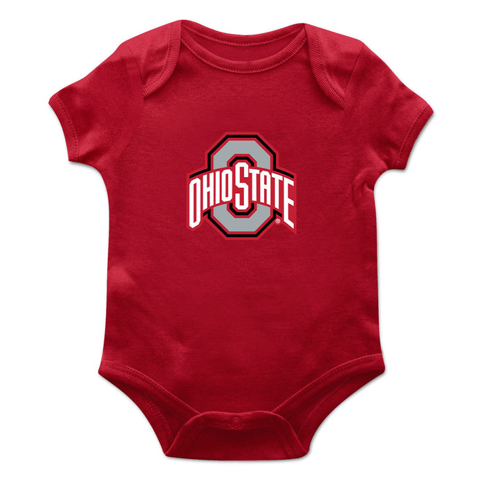 Ohio State Buckeyes Cotton Short Sleeve Bodysuit Red