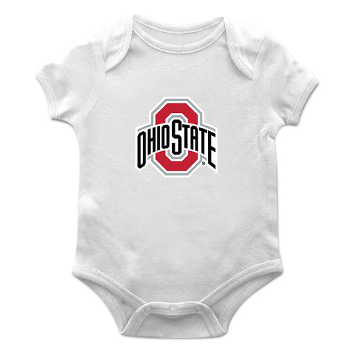 Ohio State Buckeyes Cotton Short Sleeve Bodysuit White