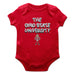 Ohio State Buckeyes Vive La Fete Infant Game Day Red Short Sleeve Bodysuit