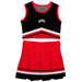 Ohio State Buckeyes Vive La Fete Game Day Black and Red Sleeveless Chearleader Set