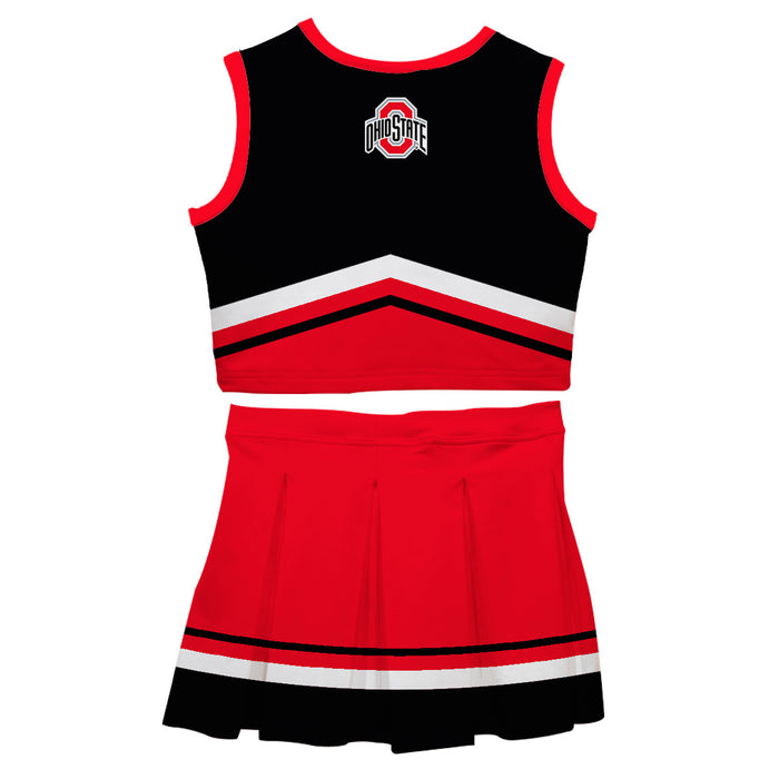 Ohio State Buckeyes Vive La Fete Game Day Black and Red Sleeveless Chearleader Set - Vive La Fête - Online Apparel Store
