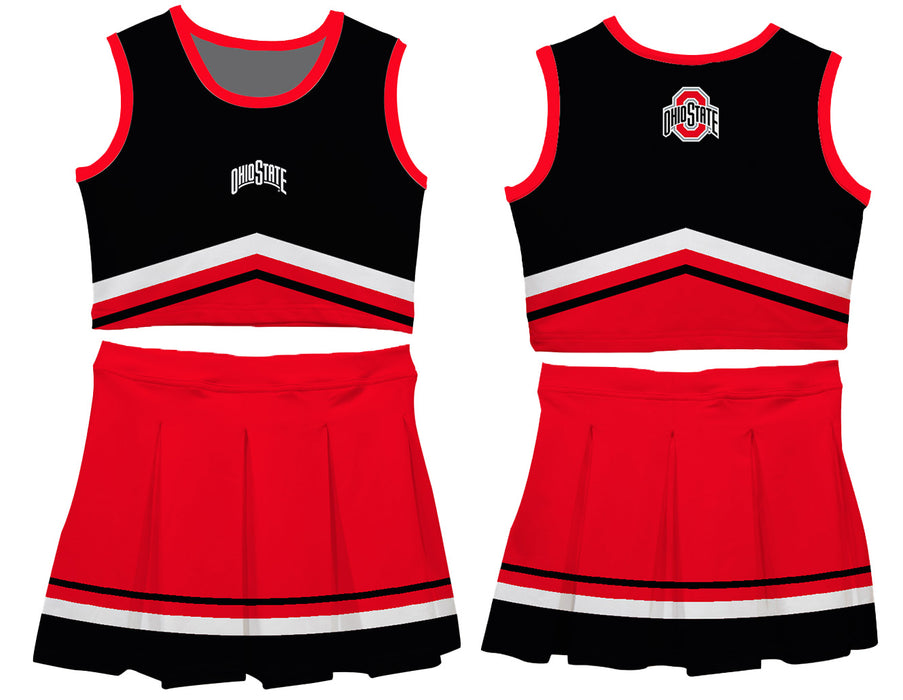 Ohio State Buckeyes Vive La Fete Game Day Black and Red Sleeveless Chearleader Set - Vive La Fête - Online Apparel Store
