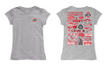 Ohio State Buckeyes Hand Sketched Vive La Fete Impressions Artwork Grey Girls Cotton Short Sleeve Tee - Vive La Fête - Online Apparel Store