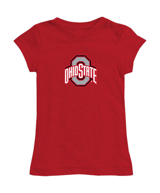 Ohio State Buckeyes Girl´s Fitted Cotton T-shirt Red
