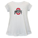 Ohio State Buckeyes Short Sleeve Youth Cotton Top White
