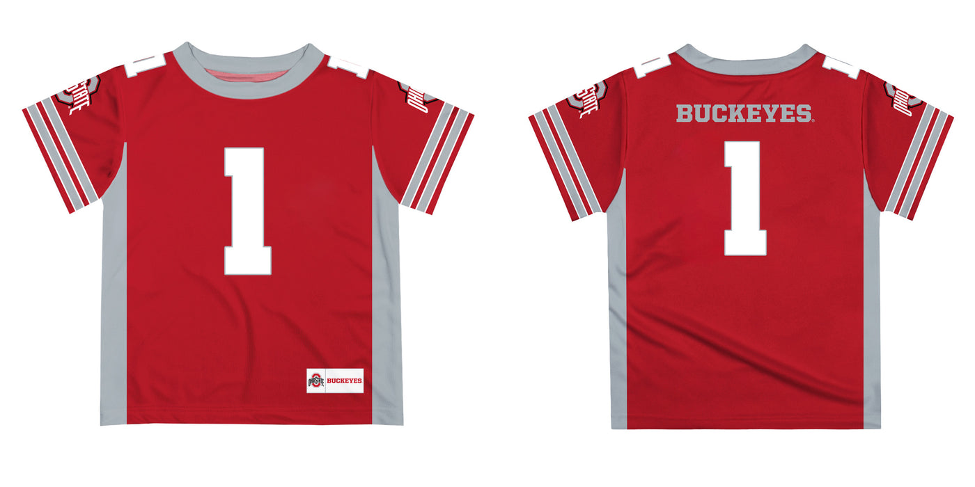 Ohio State Buckeyes Vive La Fete Boys Game Day Red Short Sleeve Tee Shirt - Vive La Fête - Online Apparel Store