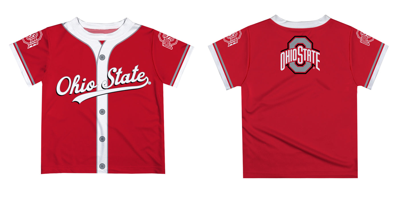 Ohio State Buckeyes Vive La Fete Solid Red And White Jesery T-shirt - Vive La Fête - Online Apparel Store