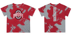 Ohio State Buckeyes Vive La Fete Marble Boys Game Day Red Short Sleeve Tee - Vive La Fête - Online Apparel Store