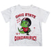 Ohio State Buckeyes Vive La Fete Dinorrific Boys Game Day White Short Sleeve Tee