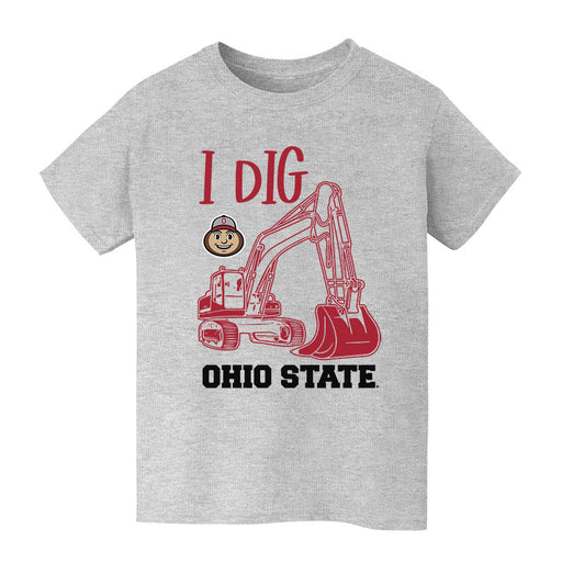 Ohio State Buckeyes Vive La Fete Excavator Heather Grey Cotton Short Sleeve Tee