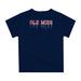 Ole Miss Rebels Original Dripping Football Helmet Navy T-Shirt by Vive La Fete - Vive La Fête - Online Apparel Store
