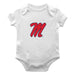 Ole Miss Rebels Cotton Short Sleeve Bodysuit White