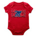 Ole Miss Rebels Vive La Fete Infant Game Day Red Short Sleeve Bodysuit