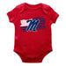 Ole Miss Rebels Vive La Fete Infant Game Day Red Short Sleeve Bodysuit