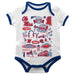 Ole Miss Rebels Hand Sketched Vive La Fete Impressions Artwork Infant White Short Sleeve Onesie Bodysuit