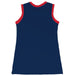 Ole Miss Rebels Sleeveless Cheerleader A Line Dress Red and Navy - Vive La Fête - Online Apparel Store