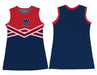 Ole Miss Rebels Sleeveless Cheerleader A Line Dress Red and Navy - Vive La Fête - Online Apparel Store