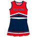 Ole Miss Rebels Vive La Fete Game Day Red and Navy Sleeveless Chearleader Set