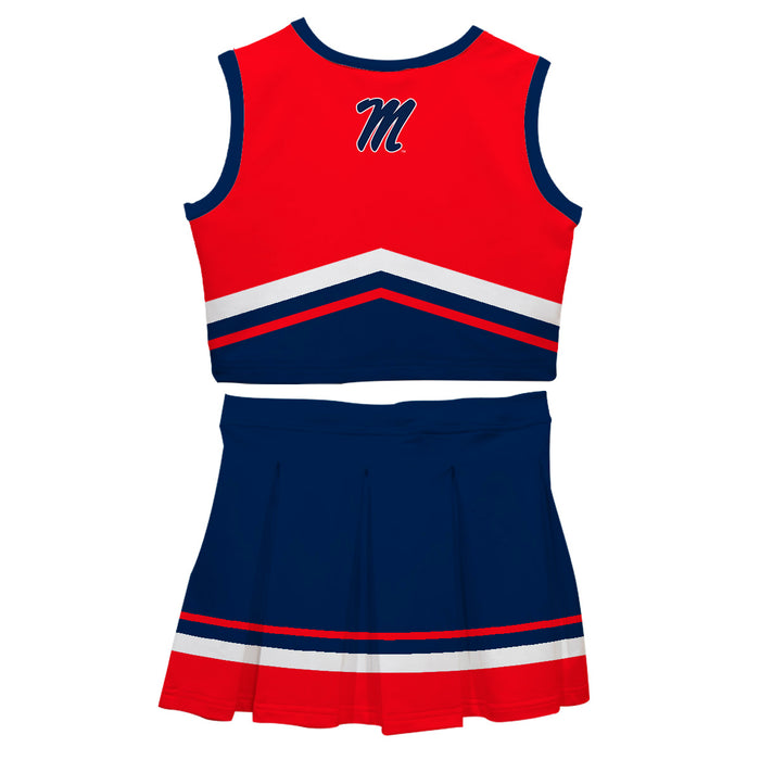 Ole Miss Rebels Vive La Fete Game Day Red and Navy Sleeveless Chearleader Set - Vive La Fête - Online Apparel Store