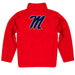 Ole Miss Rebels Vive La Fete Game Day Solid Red Quarter Zip Pullover Sleeves - Vive La Fête - Online Apparel Store