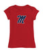 Ole Miss Rebels Girl´s Fitted Cotton T-shirt Red