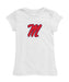 Ole Miss Rebels Girl´s Fitted Cotton T-shirt White