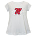 Ole Miss Rebels Short Sleeve Youth Cotton Top White