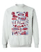 Ole Miss Rebels Hand Sketched Vive La Fete Impressions White Cotton Crewneck Sweatshirt for Women