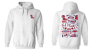 Ole Miss Rebels Hand Sketched Vive La Fete Impressions Artwork Red Cotton Fleece Long Sleeve Hoodie - Vive La Fête - Online Apparel Store