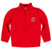 Omaha Mavericks Vive La Fete Game Day Solid Red Quarter Zip Pullover Sleeves