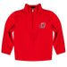 Omaha Mavericks Vive La Fete Game Day Solid Red Quarter Zip Pullover Sleeves