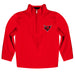 Omaha Mavericks Vive La Fete Logo and Mascot Name Womens Red Quarter Zip Pullover