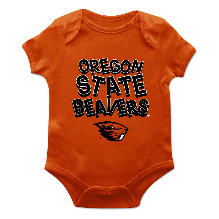 Oregon State University Vive La Fete Infant Game Day Orange Short Sleeve Bodysuit