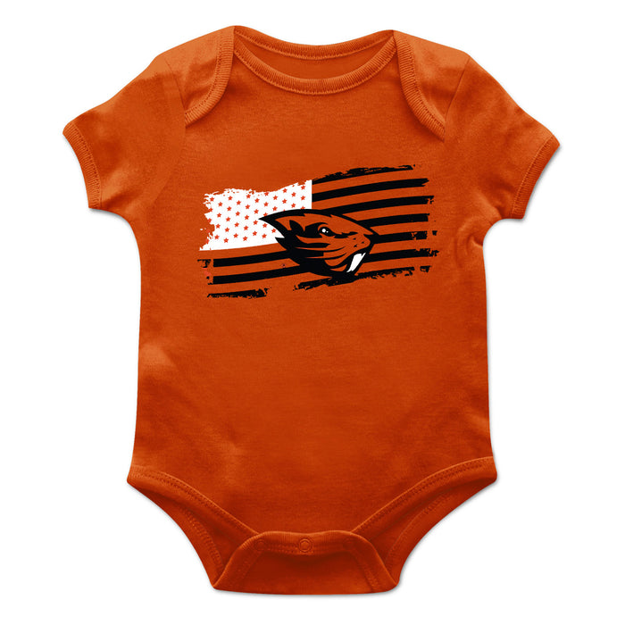 Oregon State University Vive La Fete Infant Game Day Orange Short Sleeve Bodysuit