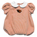 Oregon State Beavers Embroidered Orange Gingham Girls Baby Bubble Short Sleeve