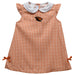 Oregon State Beavers Embroidered Orange Gingham A Line Dress