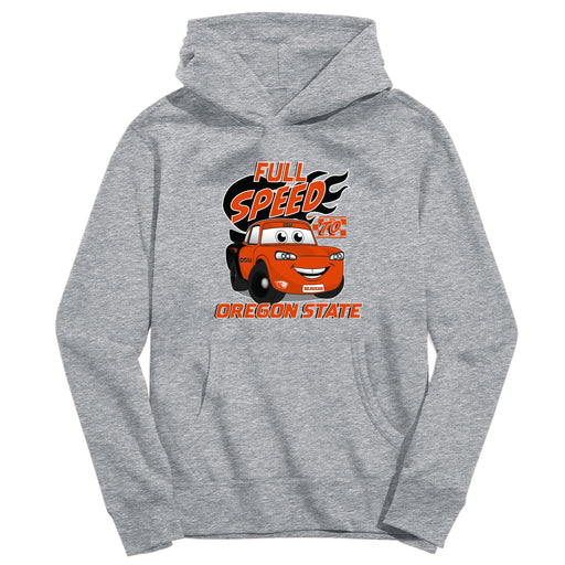 Oregon State Beavers Vive La Fete Full Speed Heather Grey Cotton Hoodie