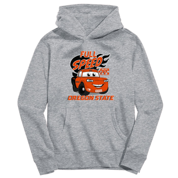Oregon State Beavers Vive La Fete Full Speed Heather Grey Cotton Hoodie