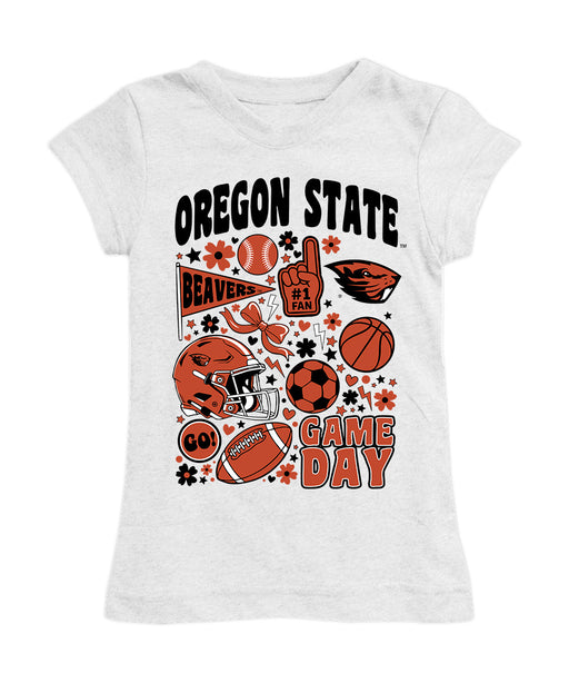 Oregon State Beavers Girl´s Fitted Cotton T-shirt White