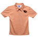 Oregon State Beavers Embroidered Orange Stripes Short Sleeve Polo Box Shirt
