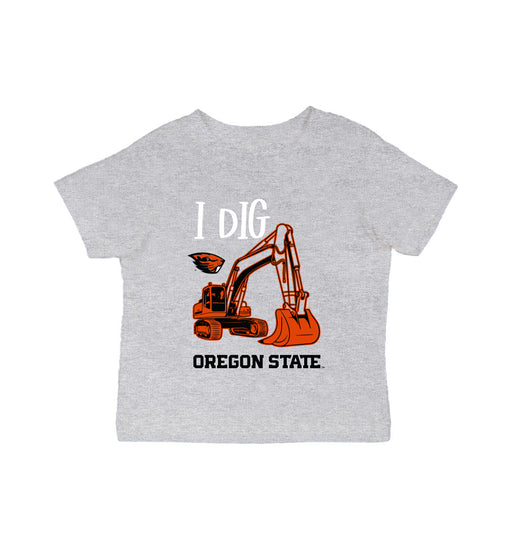 Oregon State Beavers Vive La Fete Excavator Heather Grey Cotton Short Sleeve Tee