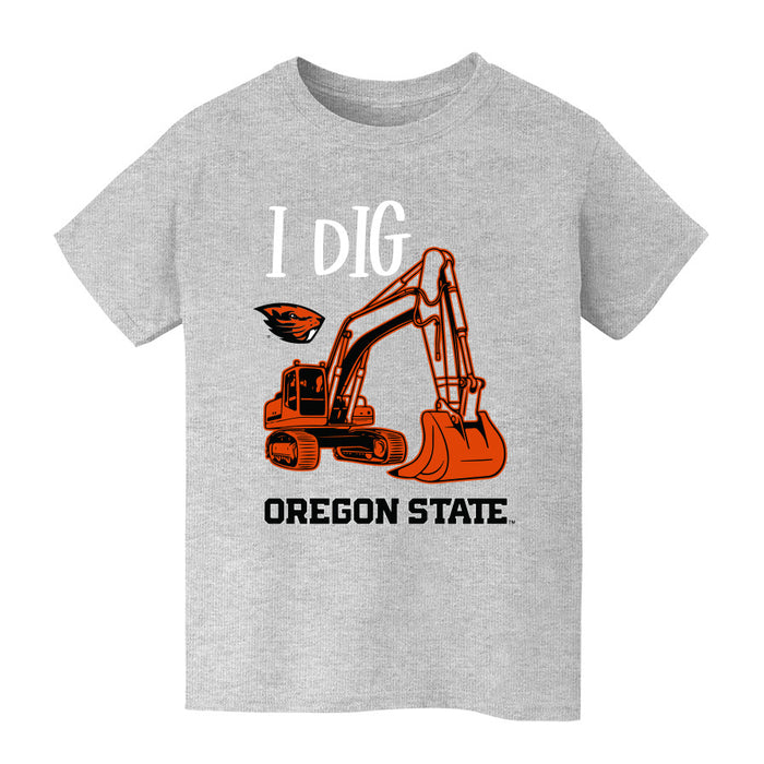 Oregon State Beavers Vive La Fete Excavator Heather Grey Cotton Short Sleeve Tee