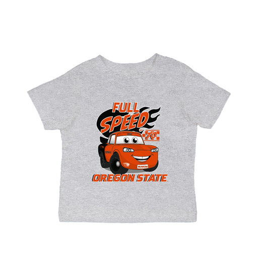 Oregon State Beavers Vive La Fete Full Speed Heather Grey Cotton Short Sleeve Tee
