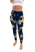 Oral Roberts University Golden Eagles Vive La Fete Paint Brush Logo on Waist Women Navy Yoga Leggings