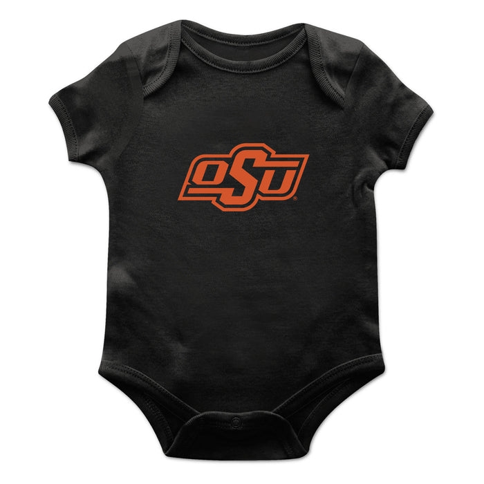 OSU Cowboys Cotton Short Sleeve Bodysuit Black