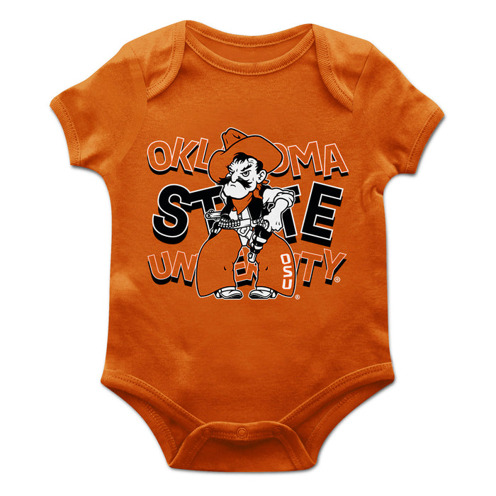 OSU Cowboys Vive La Fete Infant Game Day Orange Short Sleeve Bodysuit