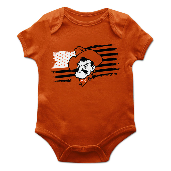 OSU Cowboys Vive La Fete Infant Game Day Orange Short Sleeve Bodysuit