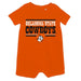 Oklahoma State Cowboys Baby Romper Boys Orange